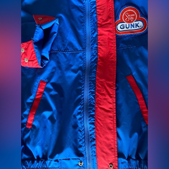 Vintage Men’s Coat Solder Seal Gunk Blue Jacket Kitsch Hipster Chic 🙌 - Picture 7 of 7